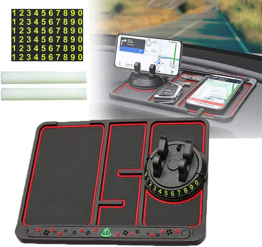 4 In 1 Car Dashboard Mat Anti Slip Car Phone