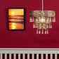 Moroccan Style 3 Tier Ceiling Pendant Light Shade with Multi-Coloured Acrylic Jewel Droplets