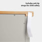 NEW TV Cabinet w/Ash Wood Top up to 50" Entertainment Unit w/Cupboard & 2 Open Storage Shelves