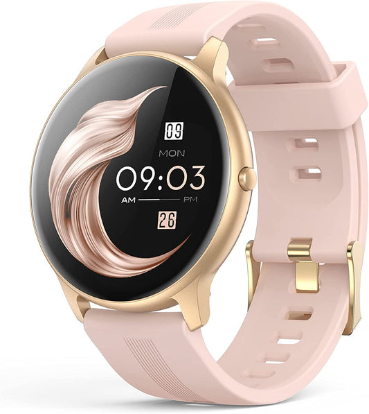 Smart Watch for Women, Touch Fitness w/ Health Tracking, Waterproof Outdoor Sports