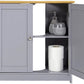 💥SALE💥Grey Under Sink Pedestal Cabinet Cupboard Bathroom Storage Unit with 2 Doors