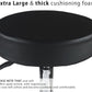 Black Adjustable Rolling Cushion Tattoo Salon Stool,5 Wheels