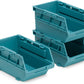 Navaris Interlocking Storage Organiser Drawers - Plastic Drawer Box Compartments for Screws Nails Small Tool Parts - Garage Shed Storage Bins - x3