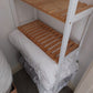 NEW!  5-Tier Bathroom Storage Shelves, Bamboo Kitchen Shelf with 9 Adjustable Heights