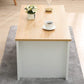 NEW Wooden Modern Coffee Sofa End Table wit Bottom Storage, Oak