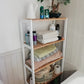 NEW!  5-Tier Bathroom Storage Shelves, Bamboo Kitchen Shelf with 9 Adjustable Heights