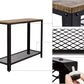 Console Table, Narrow Hallway Table with Metal Frame Storage Style Industrial, Rustic Brown