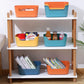 SALE! 12 Pack Plastic Storage Basket Multiple Colour Boxes Organizer storage for Kitchen