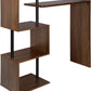 NEW Swivel Kitchen Bar Counter Table Bistro Table Breakfast Dining Table Dark Beech