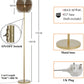 Modern Standing Lamp LED Torchiere Floor Lamp Industrial Tall Lamp with Acrylic Lampshade