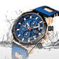 LIGE Men's Watches Fashion Sports Waterproof Chronograph Analogue Quartz