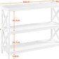 NEW! Console Table 3-Tier Entryway Table Wooden Sofa Table with Storage Shelves White