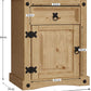 Corona Bedside Cabinet, 1 Drawer 1 Door, Solid Pine Wood