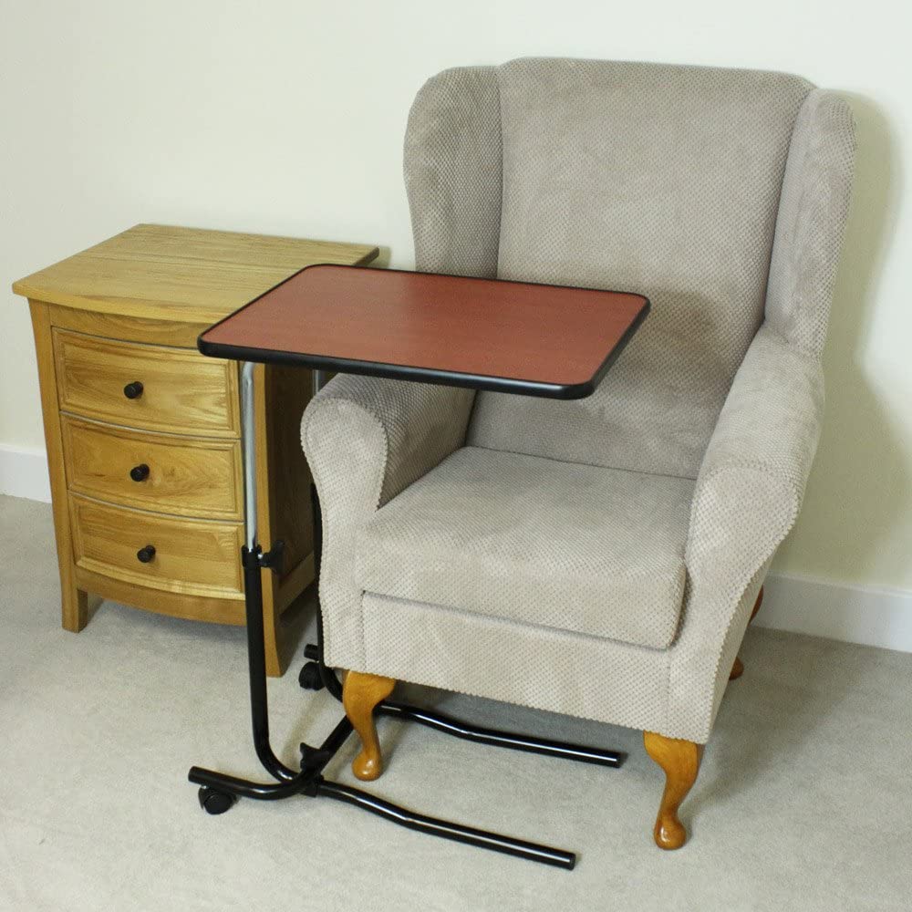 Hospital Tray Portable over Bed Chair Table Mobility Elderly Food Disability.