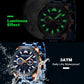 Men's Watches Designer Large Face Analogue Waterproof Stainless Steel Luminous