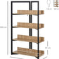 NEW! 4-Tier Triangle Frame Storage Shelf Bookshelf Display Unit Cabinet Steel Frame