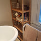 NEW! Bathroom Kitchen Storage Bamboo 5 Shelves Adjustable Floor Height Flower Stand