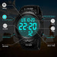 Men's Digital Sports Watch Big Numbers 50M Waterproof Large Face LED Wrist Watch