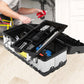 NEW! ToolBox Storage 16 Inch Heavy Duty Stainless Steel with Metal Dual Dual Latch Removable Tray