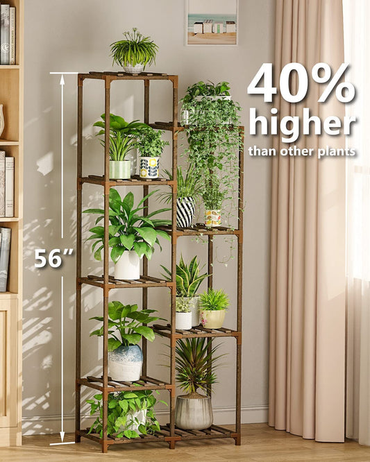 Tall Plant Stand for Indoor Plants Outdoor Corner Plant Shelf Flower Stands