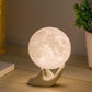3D Moon Lamp with 3.5 Inch Ceramic Base, LED Night Light, Mood Lighting