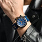 LIGE Men's Watches Fashion Sports Waterproof Chronograph Analogue Quartz