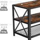 NEW TV Stand TV Table for TV up 60" with Shelves, Steel Frame, Rustic