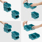 Navaris Interlocking Storage Organiser Drawers - Plastic Drawer Box Compartments for Screws Nails Small Tool Parts - Garage Shed Storage Bins - x3