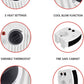 2000w Upright and Flatbed Fan Heater with 2 Heat Settings