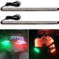 Botepon Led Navigation Lights, Boat Red and Green Bow Lights, Boat Stern Lights, Marine Led Lights, IP67 Waterproof for Pontoon Boat Dinghy Kayak Yacht Bass Boat, 2Pcs