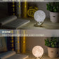 3D Moon Lamp with 3.5 Inch Ceramic Base, LED Night Light, Mood Lighting