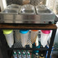 NEW! Serving Cart Trolley Industrial Kitchen Rolling Utility Cart, Heavy Duty Rustic
