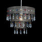 Moroccan Style 3 Tier Ceiling Pendant Light Shade with Multi-Coloured Acrylic Jewel Droplets