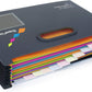 Antibacterial SupaFile  A4 13-Part Landscape Desktop Expanding File w/ Multi-Colored Dividers