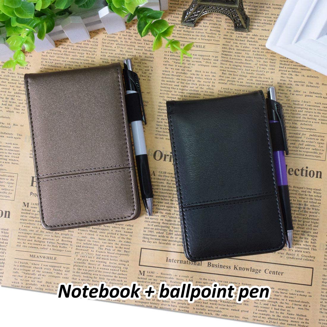 NEW PU Leather Journal Mini Notebook with Pen Calculator Working Notepad FREE SHIPPING