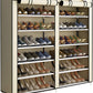 Shoe Rack 6-Tier Shoe Storage  Holdup to 36 Pairs Shoes With Non-woven Fabric Cover