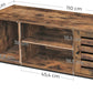 TV Stand Console Unit with Shelves, Cabinet with Storage, Rustic Brown
