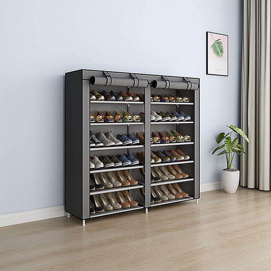 Shoe Rack 6-Tier Shoe Storage  Holdup to 36 Pairs Shoes With Non-woven Fabric Cover