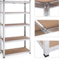 NEW! Set of 2 5-Tier Shelving Unit, Steel Shelving Unit for Storage Tool-Free Assembly