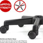 Black Adjustable Rolling Cushion Tattoo Salon Stool,5 Wheels