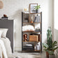 Bookshelf, Living Room Bookcase, Large 4-Tier Storage Shelf, for Office Study, Rustic Brown