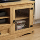Corona Entertainment Cabinet, TV Stand, Solid Pine Wood