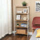 NEW!  5-Tier Bathroom Storage Shelves, Bamboo Kitchen Shelf with 9 Adjustable Heights