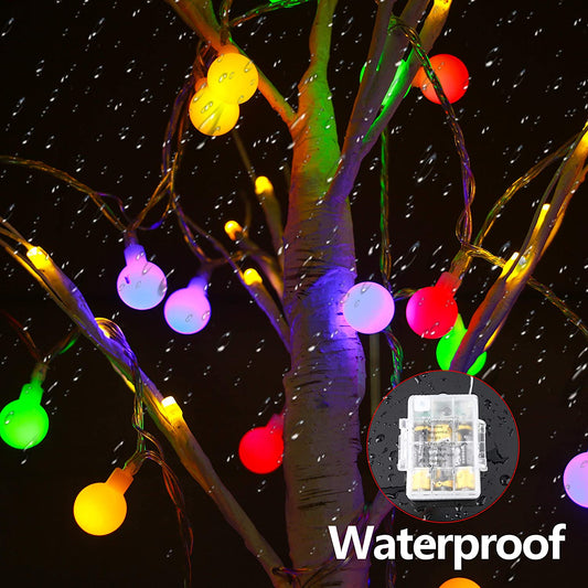 Outdoor Fairy Lights [Remote & Timer] 33FT/10M 100Leds 8 Modes Waterproof Battery Powered