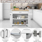 💥FREE SHIPPING💥 Rolling Kitchen Island w/ Adjustable Shelf & Large Drawer Cupboard Cabinet Cart