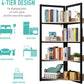 NEW! 4-Tier Triangle Frame Storage Shelf Bookshelf Display Unit Cabinet Steel Frame
