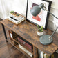 TV Stand for TV up to 50 Inches, TV Cabinet with Open Shelves, TV Console Rustic Brown