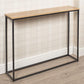 NEW  Wooden Hallway Console Table with Metal Legs (Oak)