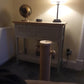 NEW Grey & Ash Veneer Console Table – Natural Wooden Sideboard, Soft Close Storage Drawer
