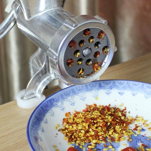 High Quality Manual Kitchen Meat Mincer Grinder Adjustable Burrs Tool